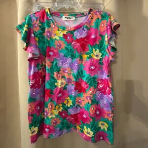 Haptics by Holly Harper. Size Large Floral Top